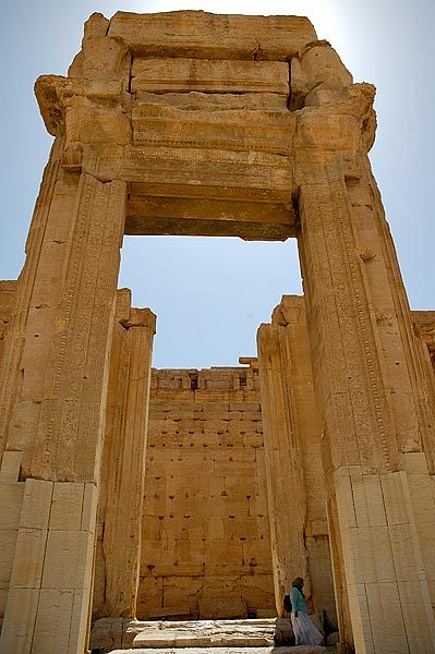 The amazing entry way to the inner sanctuary of the Temple of Bel.