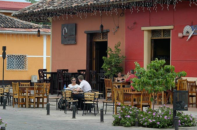 The new tourist street in Granada looks as if it could be in San Diego, or Capitola.