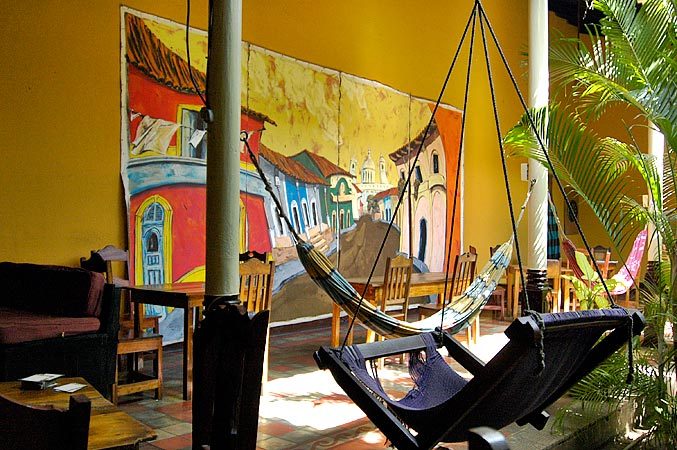 The popular Bearded Monkey Hostel