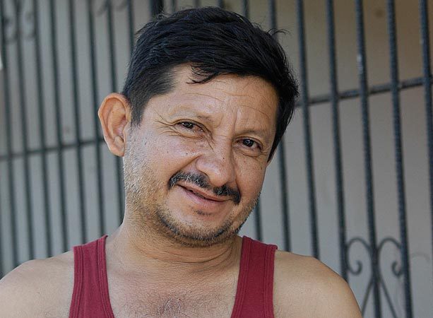 A Nica posing for a picture - no one smiles for photos in this country.