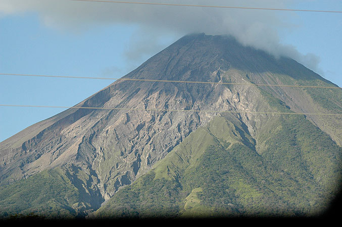 View of Volcano Conception from the bus.
