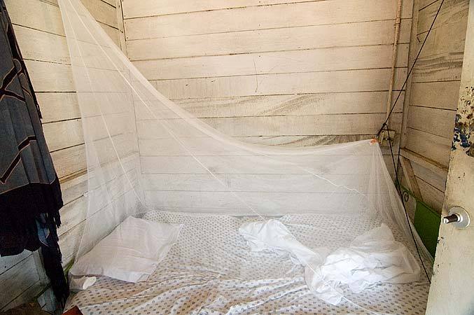 The 'defender' mosquito net modified to protect your toes.