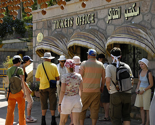 Disneyland? After completely untouristed Sudan, the tour groups of ticket offices in Aswan were a total shock.  This photo is from the botanical gardens.