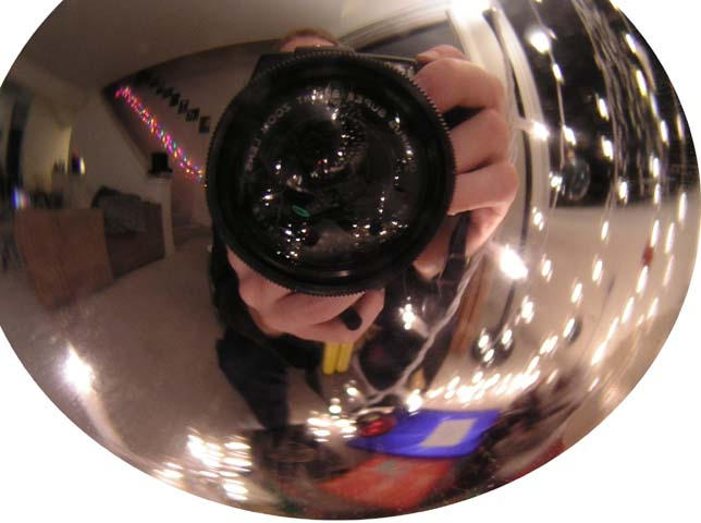 Reflection in a Xmas tree ornament