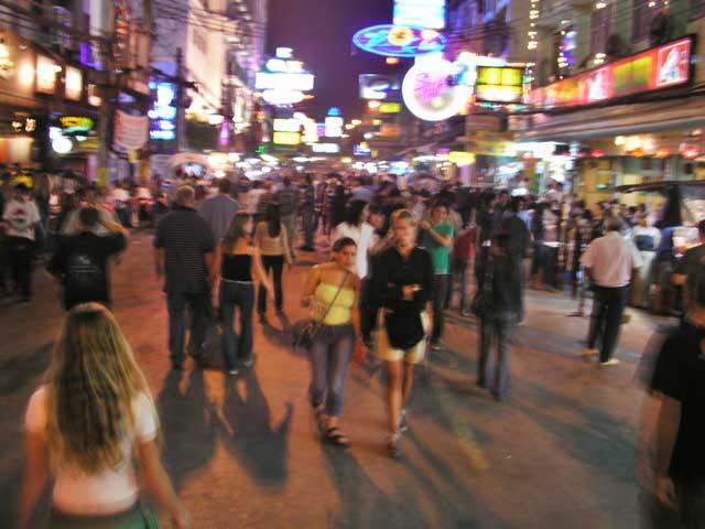 Once the backpackers center of the Universe, now Khao San Rd is a bit more upscale.