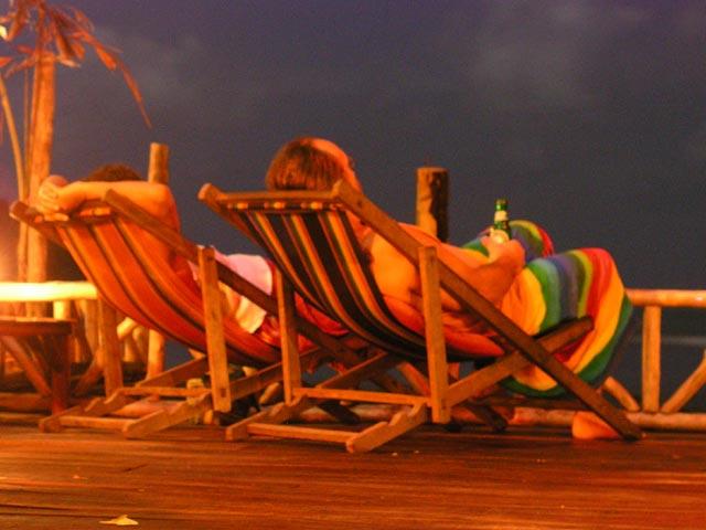 Moonbathing under a full moon in Ko Chang