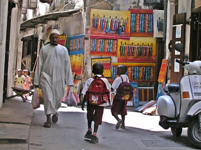 Stonestown is a mix of African and Middle Eastern cultures and Portuguese architecture.