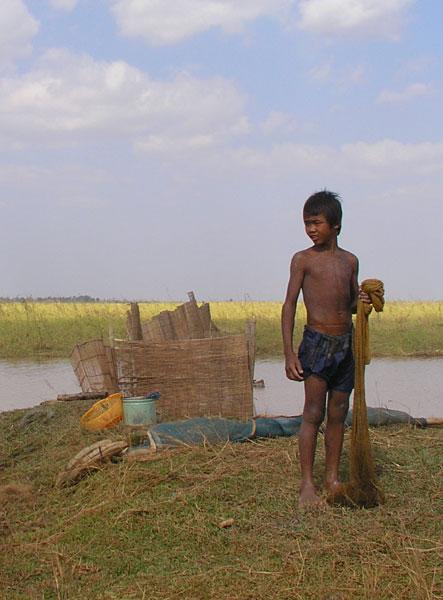A young fisherman
