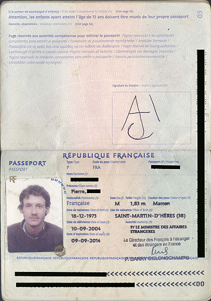 The suspected terrorist - Pierre.