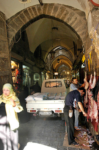 Sanitary standards in the Souk aren't quite up to American standards.