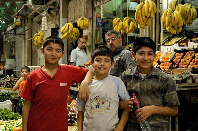 Syrian kids in Hama.