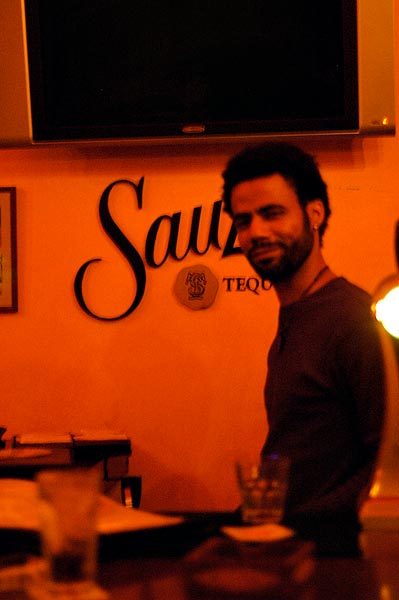 Bartender at the Bulldog Pub in Beirut.