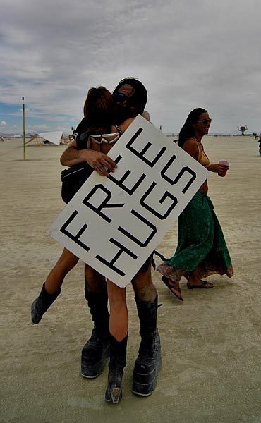 Random burners - the hug guy.