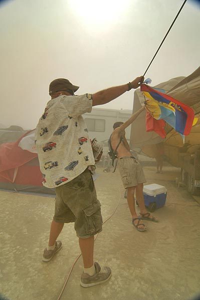 Dust Storm - the winds can easily reach 50 mph (80 kph).