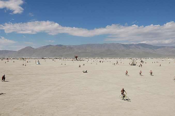 Burning Man - View over the playa.