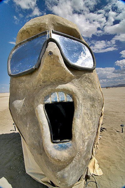 Art out on the playa.