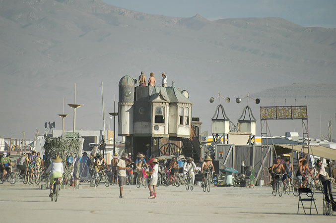 Burning Man Views over the city.