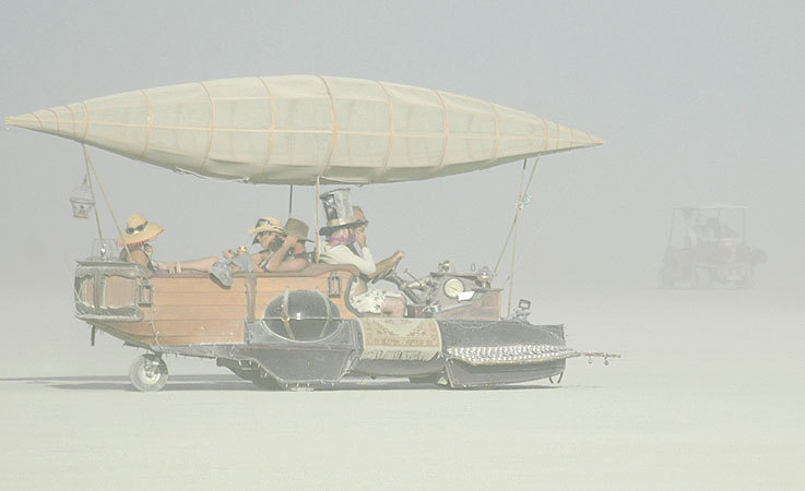 Art Car - when the dust rolls in it really does feel like another world.
