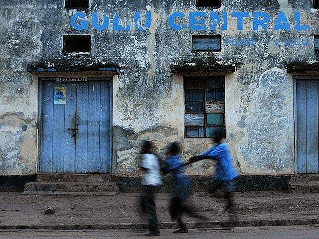 Kids playing in Gulu.