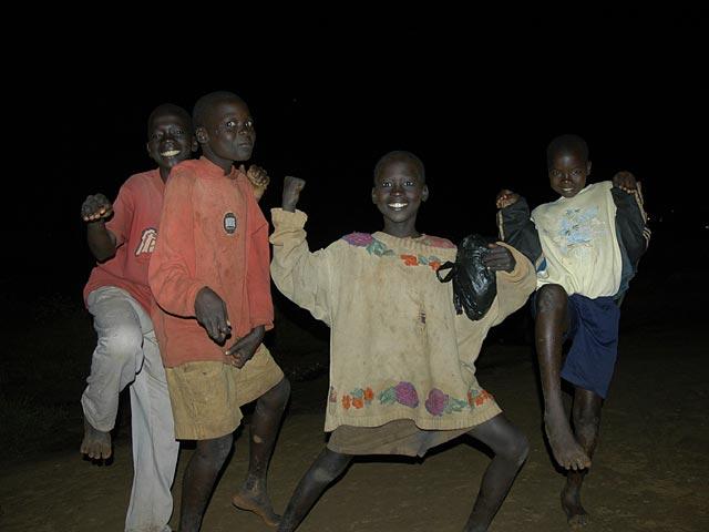 Night Commuters in Gulu - The kids are forced to flee their homes every night for fear of being kidnapped by the Lord's Resistance Army.  But for the camera, they have huge smiles and Kung-Fu moves.