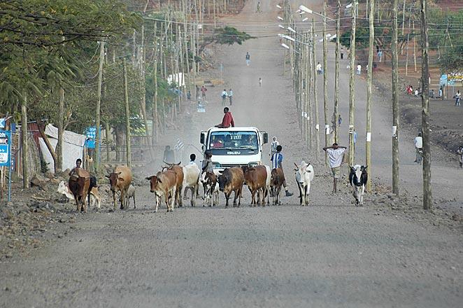 Traffic jam in Arba Minch