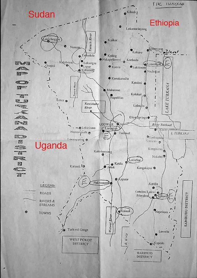 Map of the Turkana Region