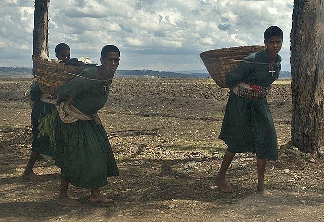 Traditionally dressed women in Northern Ethiopia.  Christianity has been in this part of Ethiopia longer than it has been in much of Europe.