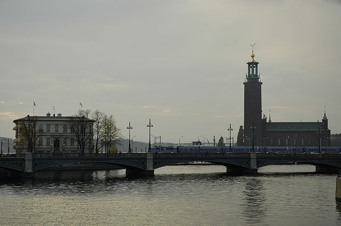 The center of town in Stockholm.