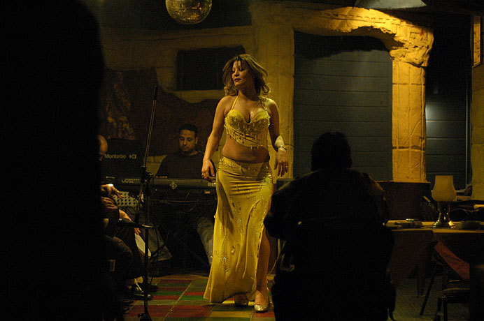 Another belly dancer - this one at some sleazy club.