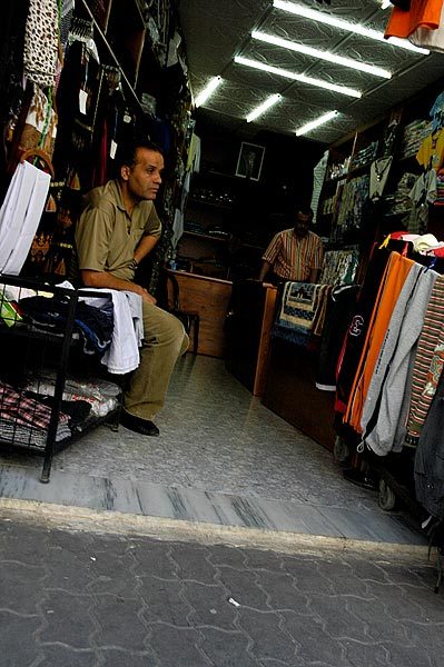Shopping in downtown Amman.