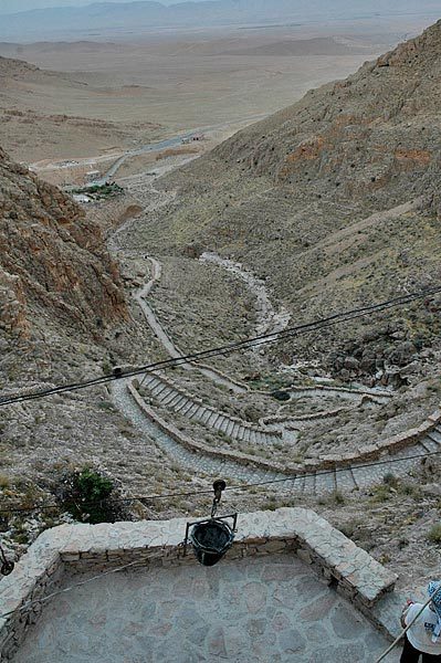 The Stairs up to the Mar Musa Monastery.