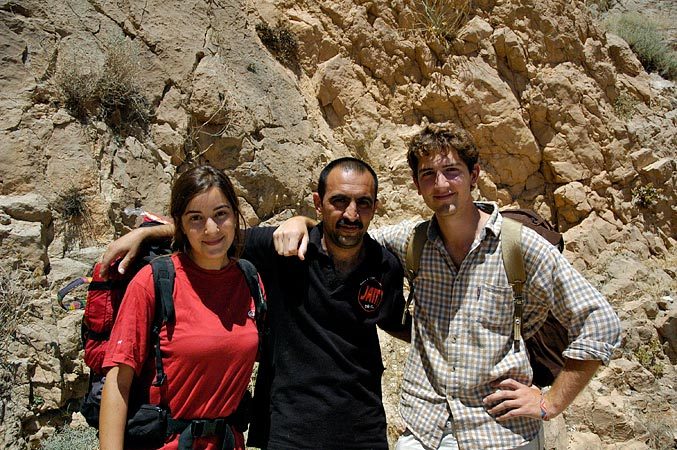 Sara, The Iraqi refugee, and Edouard.
