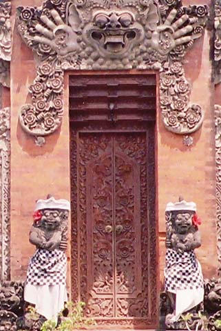 More demons - these with checkered skirts and flowers behind their ears.
