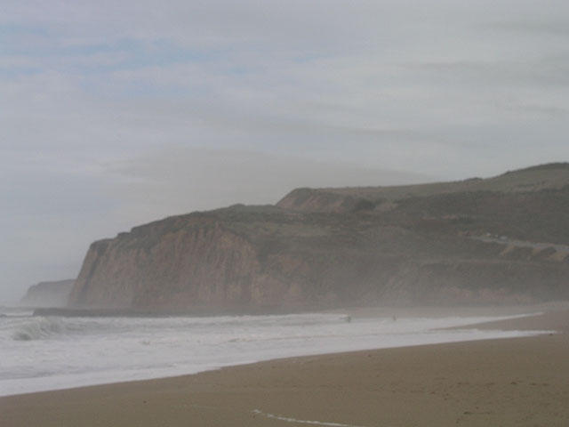 One of the many beach along Highway One between San Francisco and Santa Cruz.  I like the soft colors here.