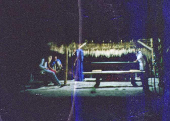 Playing pool on Gilli Meno.  More wet film effects.