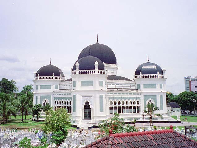 The black mosque in Medan.