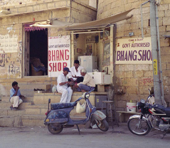 Here's the government authorized Bhang (hash) shop.