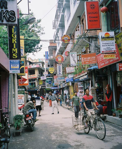 The 'tourist ghetto' in Kathmandu
