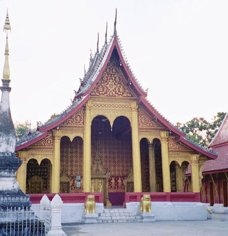 One of the temples in Luang Prabang.