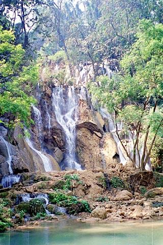 Waterfalls outside of Luang Prabang
