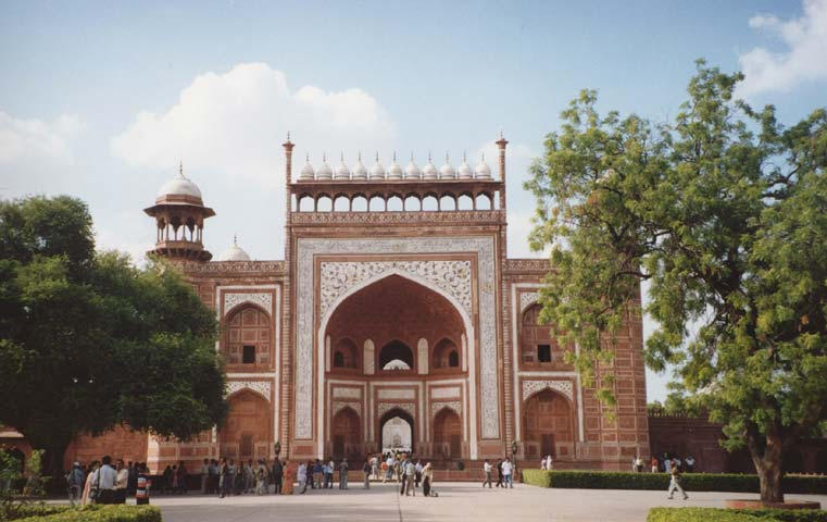 Front door of the Taj Mahal